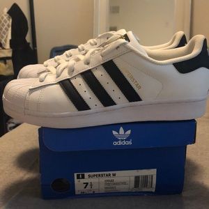 Women’s adidas superstars black and white